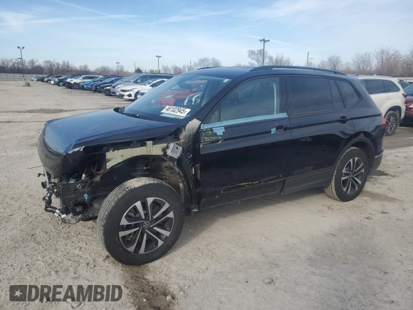 2023 Volkswagen Tiguan S with VIN 3VVFB7AX8PM085672, listed as a Copart auction lot 46102945 with 11,151 mi miles and Salvage title. Bid and sale history available at DreamBid. Image 1.