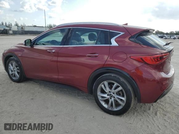 2018 Infiniti QX30 with VIN SJKCH5CP5JA002430, listed as a Copart auction lot 53835375 with 58,187 mi miles and Salvage title. Bid and sale history available at DreamBid. Image 2.