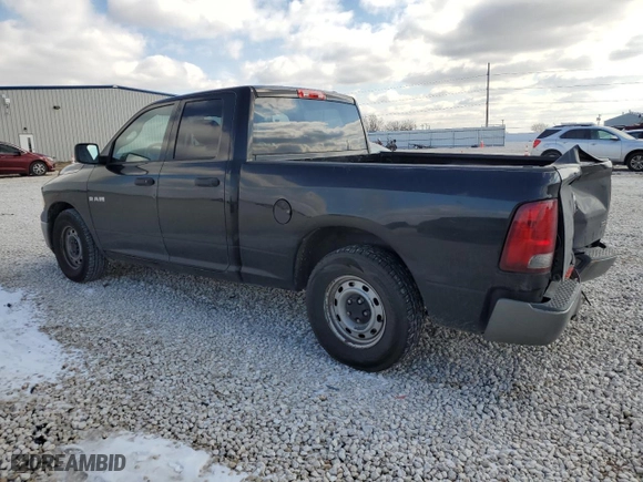 2010 Dodge Ram 1500 ST with VIN 1D7RB1GP2AS247204, listed as a Copart auction lot 89374195 with 159,526 mi miles and Salvage Title. Bid and sale history available at carsss.com. Image 2.
