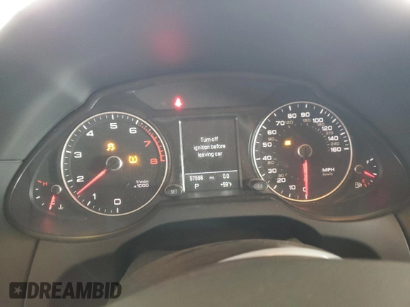 2014 Audi Q5 Premium Plus with VIN WA1LFAFP8EA060500, listed as a Copart auction lot 62337165 with 97,598 mi miles and Salvage title. Bid and sale history available at DreamBid. Image 9.
