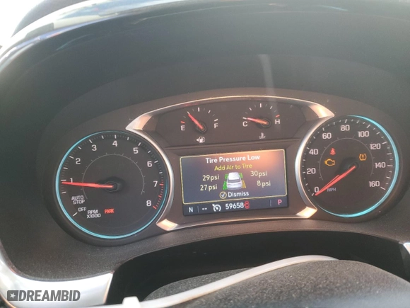 2020 Chevrolet Traverse LT Cloth with VIN 1GNEVGKW2LJ184817, listed as a Copart auction lot 45007175 with 59,658 mi miles and Salvage Title. Bid and sale history available at carsss.com. Image 9.