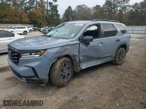 2023 Honda Pilot TrailSport with VIN 5FNYG1H6XPB055158, listed as a Copart auction lot 84902314 with 28,223 mi miles and Salvage Title. Bid and sale history available at carsss.com. Image 1.
