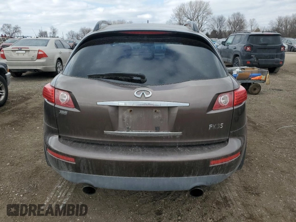 2003 Infiniti FX Options z VIN JNRAS08W03X202372, wystawiony jako Copart lot #46626995 z przebiegiem 124 061 mil mil oraz Szkoda całkowita • Salvage title. Historia ofert i sprzedaży dostępna na DreamBid. Obrazek 6.