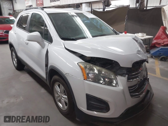2016 Chevrolet Trax LT z VIN 3GNCJLSB8GL152879, wystawiony jako IAAI lot #42111415 z przebiegiem 85 445 mil mil oraz . Historia ofert i sprzedaży dostępna na DreamBid. Obrazek 1.