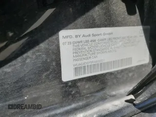 2024 Audi RS 3 z VIN WUAG4DGY5RA900327, wystawiony jako Copart lot #54953264 z przebiegiem Nie podano mil oraz Szkody całkowita. Historia ofert i sprzedaży dostępna na DreamBid. Obrazek 14.