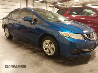 2015 Honda Civic Sedan LX with VIN 2HGFB2F51FH558237, listed as a IAAI auction lot 41986522 with 122,414 mi miles. Bid and sale history available at carsss.com. Image 1.