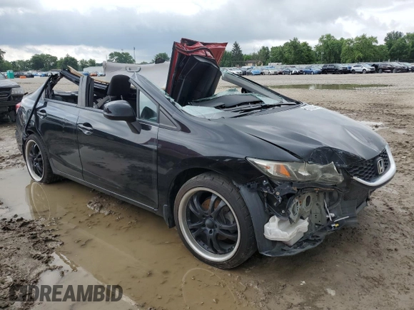 2013 Honda Civic LX z VIN 19XFB2F54DE279078, wystawiony jako Copart lot #56290345 z przebiegiem Nie podano mil oraz Szkoda całkowita • Salvage title. Historia ofert i sprzedaży dostępna na DreamBid. Obrazek 4.