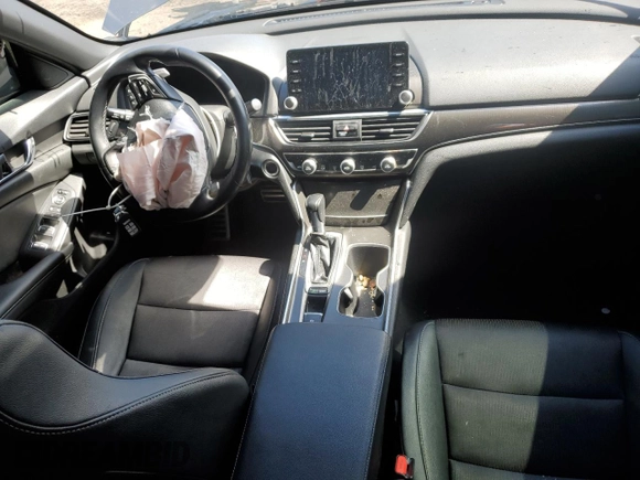 2019 Honda Accord Sedan Sport 1.5T with VIN 1HGCV1F30KA092215, listed as a Copart auction lot 51452845 with 144,414 mi miles and Salvage Title. Bid and sale history available at carsss.com. Image 8.