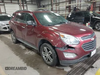 2016 Chevrolet Equinox LTZ with VIN 2GNFLGE35G6165645, listed as a IAAI auction lot 41731637 with 122,026 mi miles. Bid and sale history available at carsss.com. Image 1.
