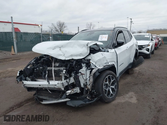 2025 Jeep Compass Limited with VIN 3C4NJDCNXST535957, listed as a IAAI auction lot 41227574 with 1,084 mi miles and . Bid and sale history available at DreamBid. Image 12.