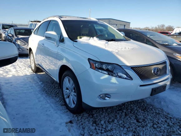 2011 Lexus RX 450h with VIN JTJBC1BA3B2420951, listed as a Copart auction lot 88117905 with 128,714 mi miles and Salvage Title. Bid and sale history available at carsss.com. Image 4.