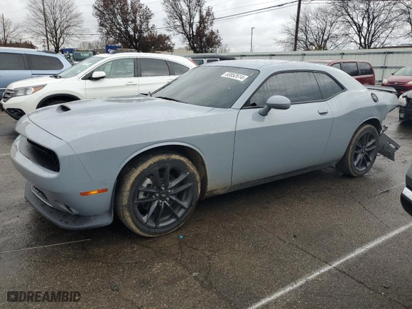 2021 Dodge Challenger GT with VIN 2C3CDZKG6MH677625, listed as a Copart auction lot 83852614 with 44,965 mi miles and Salvage Title. Bid and sale history available at carsss.com. Image 1.