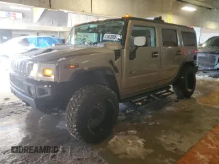 2004 Hummer H2 with VIN 5GRGN23U34H104465, listed as a Copart auction lot 41432055 with 154,346 mi miles and Salvage Title. Bid and sale history available at carsss.com. Image 1.