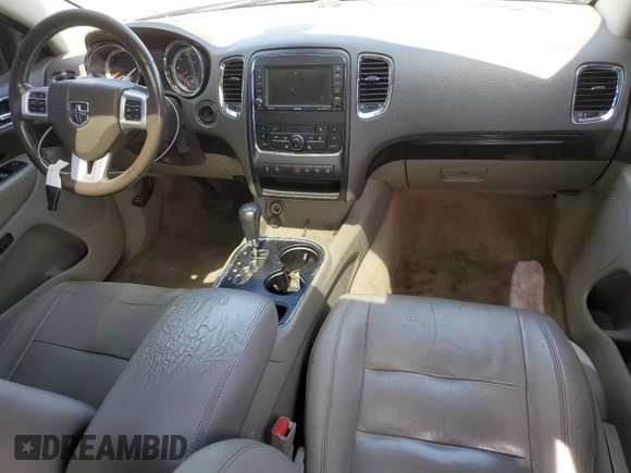 2012 Dodge Durango Crew with VIN 1C4SDHDT2CC229721, listed as a Copart auction lot 68546654 with 118,111 mi miles and Salvage title. Bid and sale history available at DreamBid. Image 8.