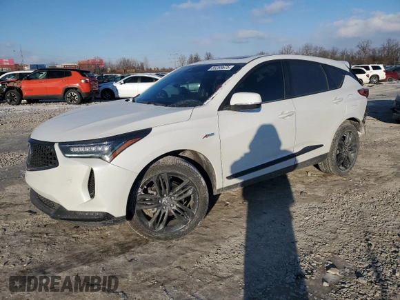 2022 Acura RDX w/A-Spec Package with VIN 5J8TC1H66NL002927, listed as a Copart auction lot 89269675 with 45,797 mi miles and Salvage Title. Bid and sale history available at carsss.com. Image 1.