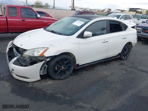 2013 Nissan Sentra SR with VIN 3N1AB7AP3DL669006, listed as a IAAI auction lot 41679582 with 179,479 mi miles. Bid and sale history available at carsss.com. Image 2.