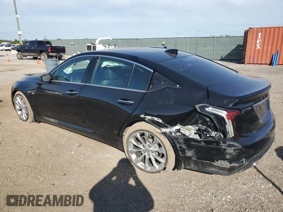 2021 Cadillac CT5 Premium Luxury with VIN 1G6DN5RK2M0108486, listed as a Copart auction lot 87354264 with 39,695 mi miles and Salvage Title. Bid and sale history available at carsss.com. Image 2.