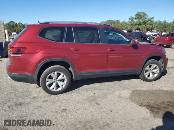 2019 Volkswagen Atlas SE with VIN 1V2DR2CA6KC539794, listed as a Copart auction lot 46585725 with 88,099 mi miles and Salvage title. Bid and sale history available at DreamBid. Image 3.