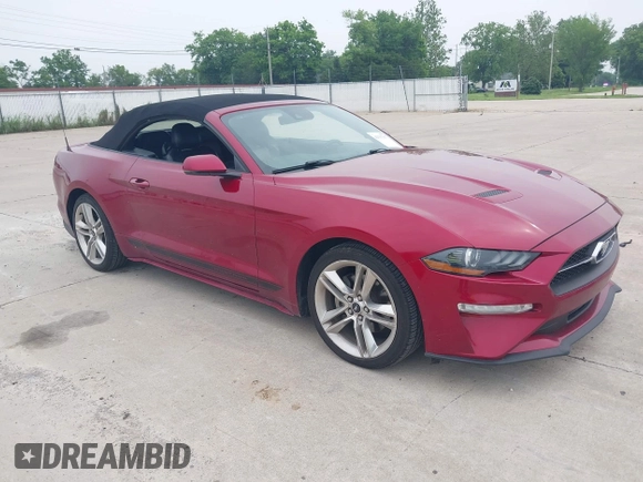 2019 Ford Mustang EcoBoost z VIN 1FATP8UH7K5148035, wystawiony jako IAAI lot #42337017 z przebiegiem 47 580 mil mil oraz . Historia ofert i sprzedaży dostępna na DreamBid. Obrazek 1.
