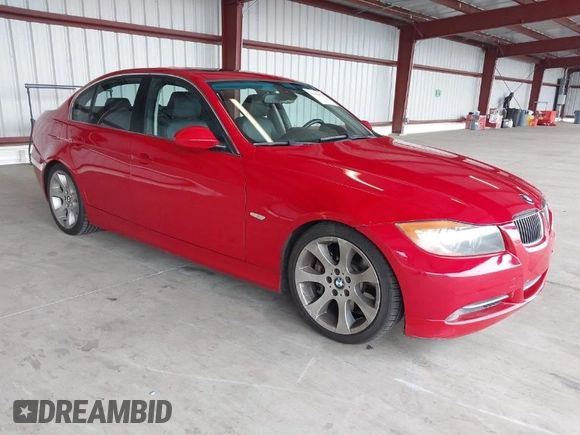 2007 BMW 3 Series 335i with VIN WBAVB73587P100572, listed as a IAAI auction lot 41409539 with 124,650 mi miles. Bid and sale history available at carsss.com. Image 1.
