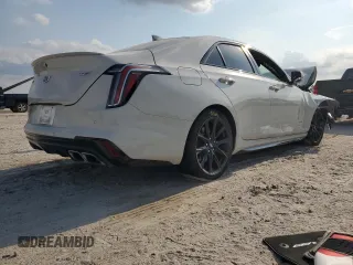 2021 Cadillac CT4 V-Series z VIN 1G6DD5RL8M0144730, wystawiony jako Copart lot #68945794 z przebiegiem 54 605 mil mil oraz Szkody całkowita. Historia ofert i sprzedaży dostępna na DreamBid. Obrazek 3.