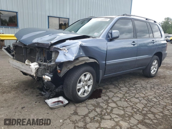2001 Toyota Highlander z VIN JTEHF21A110037950, wystawiony jako Copart lot #57530355 z przebiegiem 129 840 mil mil oraz Szkoda całkowita • Salvage title. Historia ofert i sprzedaży dostępna na DreamBid. Obrazek 1.