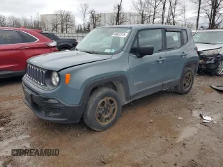 2017 Jeep Renegade Sport z VIN ZACCJBAB9HPF24811, wystawiony jako Copart lot #48632315 z przebiegiem 132 308 mil mil oraz Nie do naprawy • Non repairable. Historia ofert i sprzedaży dostępna na DreamBid. Obrazek 1.