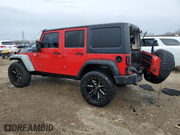 2014 Jeep Wrangler Unlimited Sport with VIN 1C4BJWDG4EL115321, listed as a Copart auction lot 51297255 with 176,685 mi miles and Salvage Title. Bid and sale history available at carsss.com. Image 2.