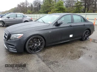 2019 Mercedes-Benz E-Class AMG E 53 with VIN WDDZF6BBXKA571859, listed as a Copart auction lot 73335844 with 55,141 mi miles and Salvage Title. Bid and sale history available at carsss.com. Image 1.