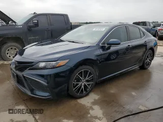 2021 Toyota Camry SE Nightshade with VIN 4T1T11AK5MU527073, listed as a Copart auction lot 55192524 with 75,581 mi miles and Salvage Title. Bid and sale history available at carsss.com. Image 1.