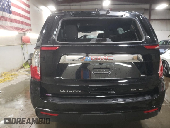 2022 GMC Yukon SLE with VIN 1GKS2AKD6NR347624, listed as a Copart auction lot 78369584 with 24,264 mi miles and Salvage Title. Bid and sale history available at carsss.com. Image 6.