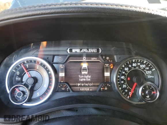 2020 Ram 2500 Laramie with VIN 3C6UR5FLXLG266753, listed as a Copart auction lot 83975174 with 127,732 mi miles and Salvage Title. Bid and sale history available at carsss.com. Image 9.