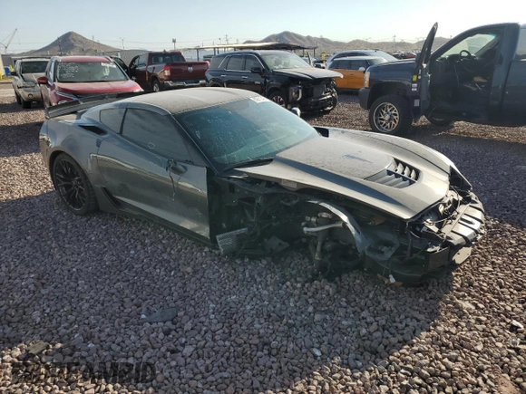 2016 Chevrolet Corvette Z06 3LZ with VIN 1G1YT2D68G5601246, listed as a Copart auction lot 62612494 with 15,172 mi miles and Salvage Title. Bid and sale history available at carsss.com. Image 4.
