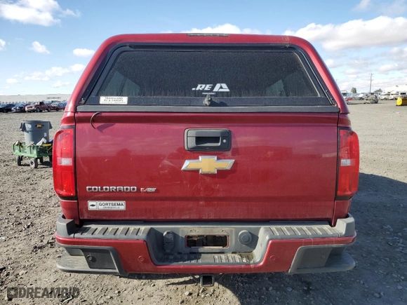 2019 Chevrolet Colorado 4WD Z71 with VIN 1GCGTDEN3K1317382, listed as a Copart auction lot 77476654 with 0 mi miles and Salvage Title. Bid and sale history available at carsss.com. Image 6.