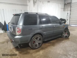 2006 Honda Pilot EX with VIN 2HKYF18466H564035, listed as a Copart auction lot 51413125 with 0 mi miles and Salvage Title. Bid and sale history available at carsss.com. Image 3.