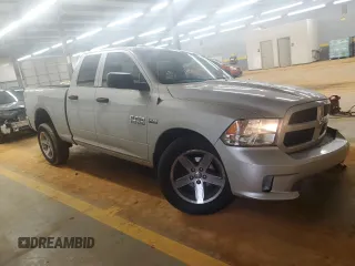 2014 Ram 1500 Express with VIN 1C6RR7FT1ES379858, listed as a Copart auction lot 53814295 with 188,574 mi miles and Salvage title. Bid and sale history available at DreamBid. Image 4.