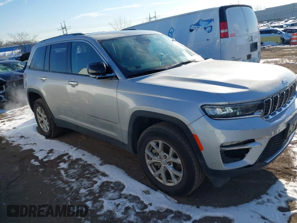 2023 Jeep Grand Cherokee Limited z VIN 1C4RJHBG4PC586661, wystawiony jako IAAI lot #41069064 z przebiegiem 22 209 mil mil oraz . Historia ofert i sprzedaży dostępna na DreamBid. Obrazek 1.
