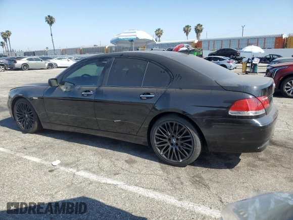 2007 BMW 7 Series 750i с VIN WBAHL83547DT07767, выставлен на аукционе Copart как лот 56233895 с пробегом 141 455 миль миль и Списание • Salvage title. История ставок и продаж доступна на DreamBid. Изображение 2.
