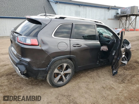 2019 Jeep Cherokee Limited z VIN 1C4PJMDX4KD268670, wystawiony jako Copart lot #49652705 z przebiegiem 113 248 mil mil oraz Czysty tytuł • Clean title. Historia ofert i sprzedaży dostępna na DreamBid. Obrazek 3.