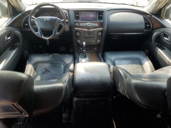 2012 Infiniti QX56 7-passenger with VIN JN8AZ2NF3C9517252, listed as a Copart auction lot 58743455 with 136,627 mi miles and Clean title. Bid and sale history available at DreamBid. Image 8.