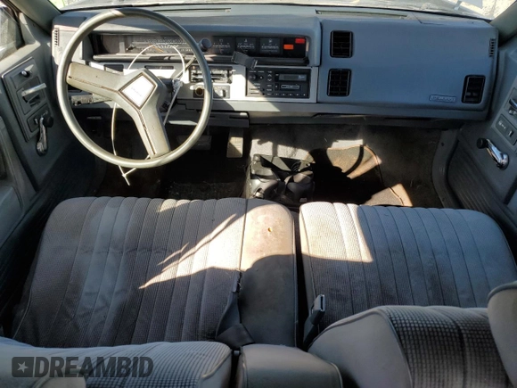 1989 Chevrolet Celebrity z VIN 1G1AW51W8K6185894, wystawiony jako Copart lot #75610854 z przebiegiem 111 268 mil mil oraz Czysty tytuł • Clean title. Historia ofert i sprzedaży dostępna na DreamBid. Obrazek 8.