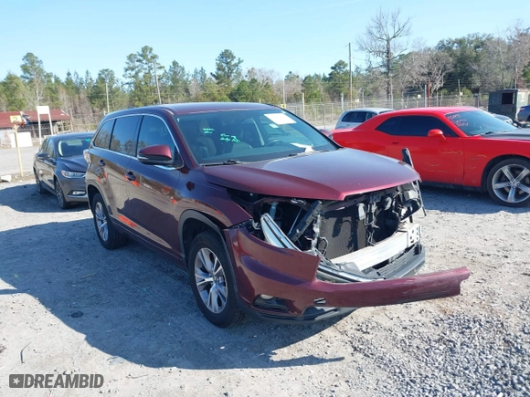 2016 Toyota Highlander LE Plus with VIN 5TDZKRFH4GS134343, listed as a IAAI auction lot 41698838 with 149,189 mi miles. Bid and sale history available at carsss.com. Image 1.