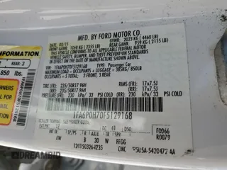 2015 Ford Fusion SE with VIN 1FA6P0H70F5129168, listed as a Copart auction lot 48857264 with 156,270 mi miles and Salvage Title. Bid and sale history available at DreamBid. Image 12.