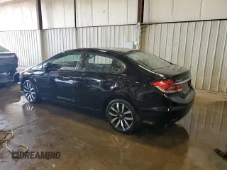 2015 Honda Civic Sedan EX-L with VIN 2HGFB2F96FH501034, listed as a Copart auction lot 54300025 with 120,079 mi miles and Salvage Title. Bid and sale history available at carsss.com. Image 2.