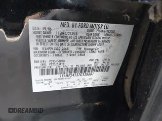 2007 Ford Five Hundred SEL z VIN 1FAHP24137G126681, wystawiony jako IAAI lot #42276804 z przebiegiem 146 725 mil mil oraz . Historia ofert i sprzedaży dostępna na DreamBid. Obrazek 9.