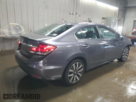 2015 Honda Civic EX-L z VIN 19XFB2F97FE103406, wystawiony jako Copart lot #48545965 z przebiegiem 112 838 mil mil oraz Szkoda całkowita • Salvage title. Historia ofert i sprzedaży dostępna na DreamBid. Obrazek 3.