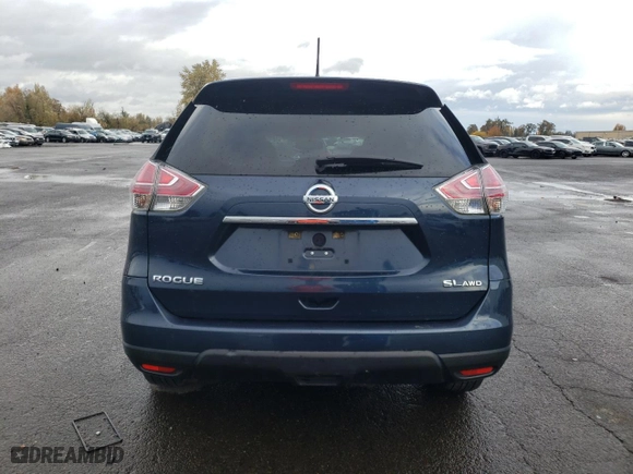 2015 Nissan Rogue SL with VIN 5N1AT2MV7FC821502, listed as a Copart auction lot 74986393 with 95,206 mi miles and Salvage Title. Bid and sale history available at carsss.com. Image 6.