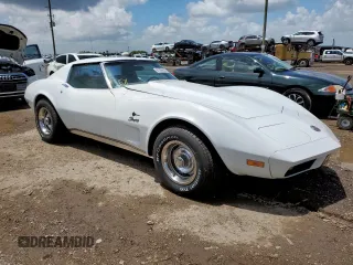 1974 Chevrolet Corvette with VIN 1Z37J4S419559, listed as a Copart auction lot 61386825 with 29,975 mi miles and Salvage title. Bid and sale history available at DreamBid. Image 4.
