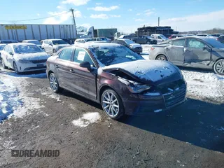 2015 Audi A3 2.0T Premium Plus with VIN WAUEFGFF3F1020879, listed as a IAAI auction lot 41379529 with 56,853 mi miles. Bid and sale history available at carsss.com. Image 1.