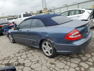 2005 Mercedes-Benz CLK 500 with VIN WDBTK75G15T043241, listed as a Copart auction lot 80848954 with 111,442 mi miles and Salvage Title. Bid and sale history available at DreamBid. Image 2.